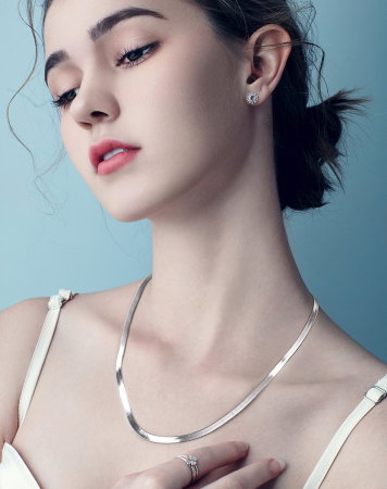 Colier argint 925 placat cu aur 18K, 50 cm, 3 mm, UNISEX [10]
