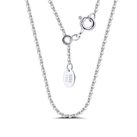 Colier argint 925 placat cu rodiu, 45 cm