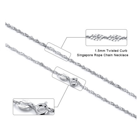 Colier argint 925 rasucit placat cu aur 18, 45 cm, 1,5 mm [3]