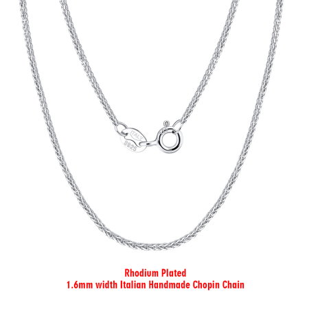 Colier argint 925 placat cu rodiu, 55 cm, 1,6 mm [4]