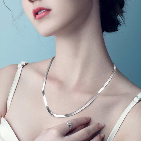 Colier argint 925 placat cu aur 18K, 50 cm, 3 mm, UNISEX [4]