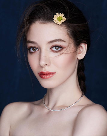 Colier tennis argint 925 placat cu rodiu cu zirconiu, 50 cm, 3 mm [4]