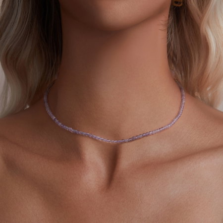 Colier argint Ametist Natural [3]