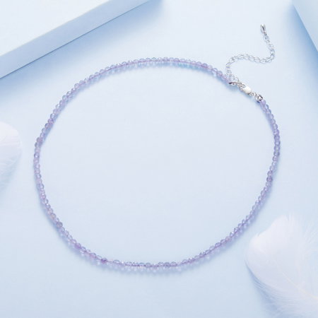 Colier argint Ametist Natural [6]