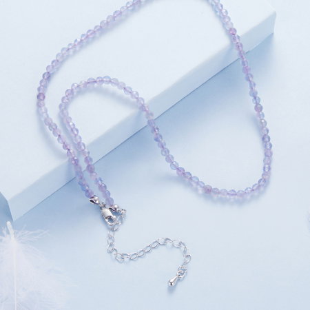 Colier argint Ametist Natural [2]