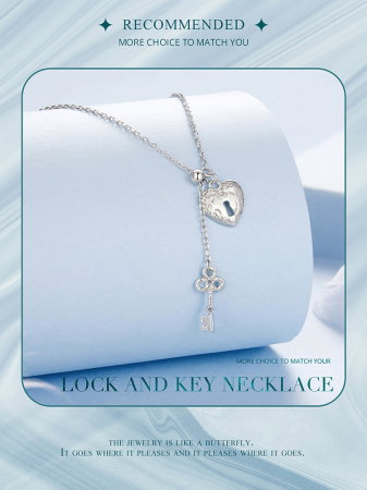 Colier argint cheia dragostei [13]