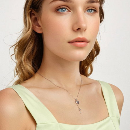 Colier argint cheia dragostei [5]