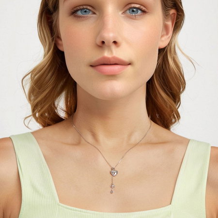 Colier argint cheia dragostei [3]