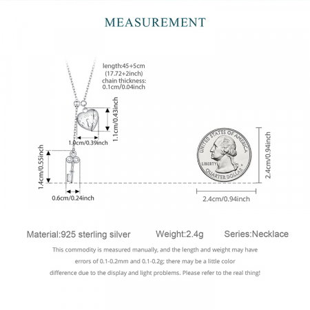 Colier argint cheia dragostei [10]