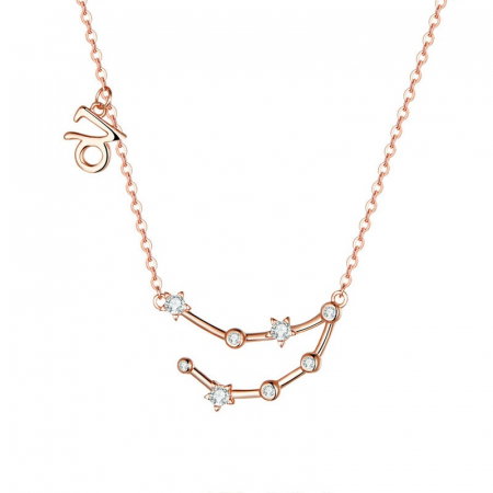 Colier argint Constelatia Capricorn placat cu aur roz [0]