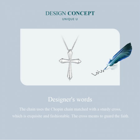 Colier argint cross chopard [10]