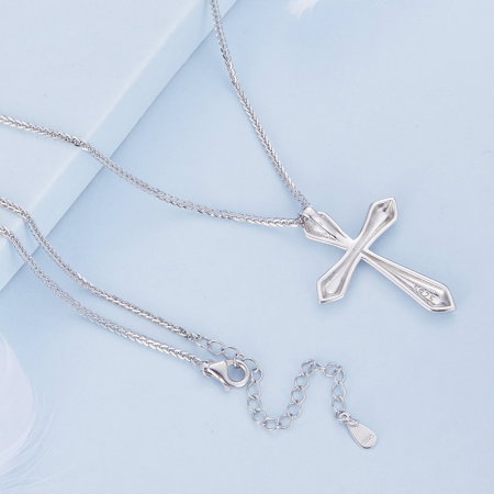 Colier argint cross chopard [6]