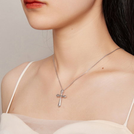 Colier argint cross chopard [5]