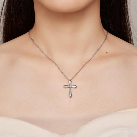 Colier argint cross chopard [1]