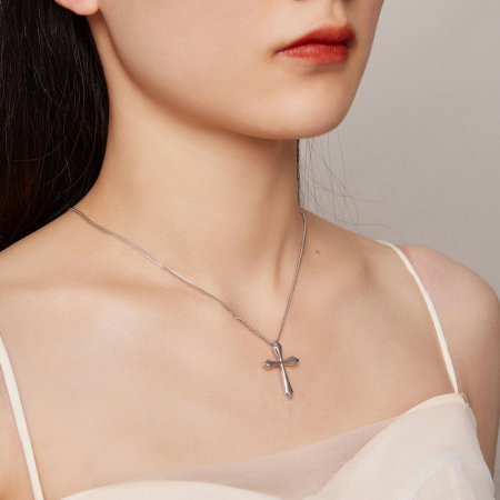 Colier argint cross chopard [3]