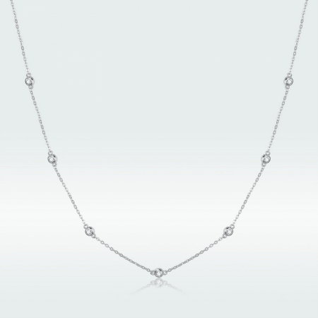 Colier argint cu cristale [8]