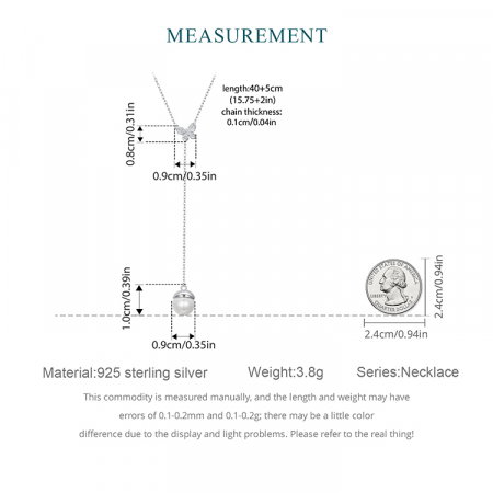 Colier argint cu fluture si perla [12]