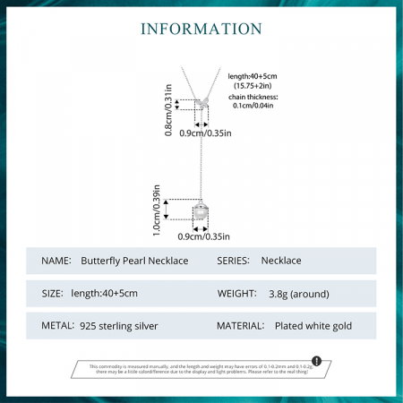 Colier argint cu fluture si perla [11]