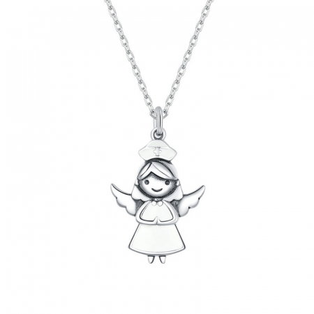 Colier argint cu ingeras