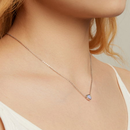 Colier argint cu inima de opal, [6]