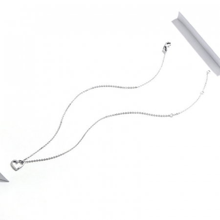 Colier argint cu inima si zirconii [5]