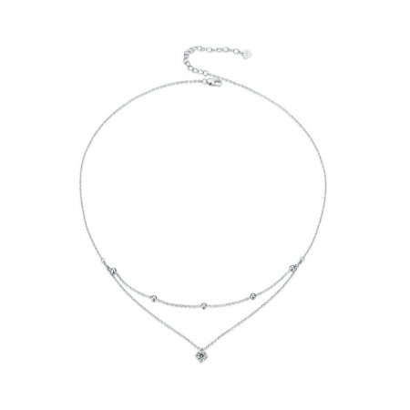 Colier argint cu Moissanite