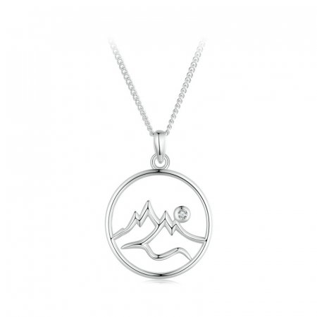 Colier argint cu munti