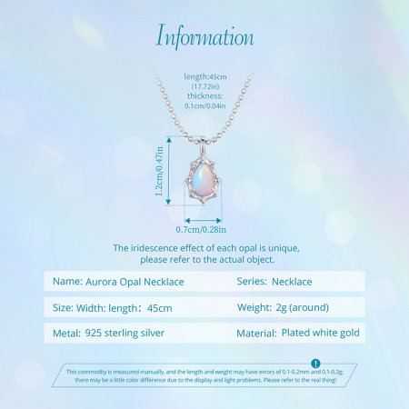 Colier argint cu opal sintetic [15]