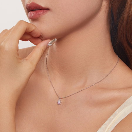 Colier argint cu opal sintetic [6]