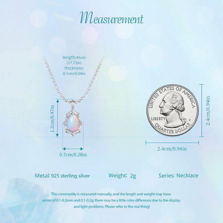 Colier argint cu opal sintetic [16]