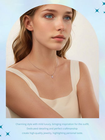 Colier argint cu opal sintetic [13]