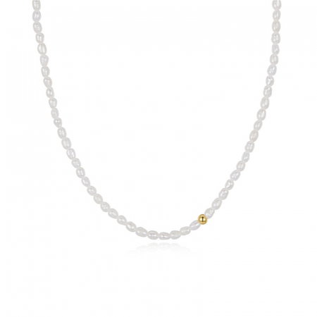 Colier argint cu perle natuale
