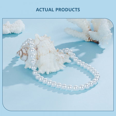 Colier argint cu perle de 8 mm [15]