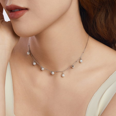 Colier argint cu perle [8]