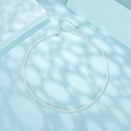 Colier argint cu perle australiene (imitatii) [4]