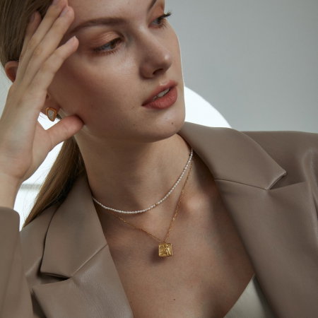 Colier argint cu perle natuale [2]