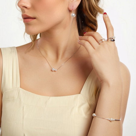 Colier argint cu perlute [6]