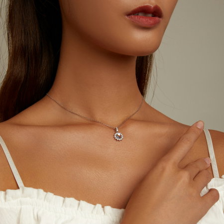 Colier argint cu Piatra Lunii [1]