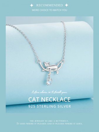 Colier argint cu pisicute si piatra lunii [14]