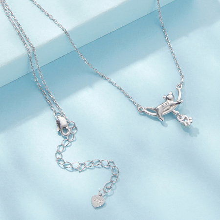 Colier argint cu pisicute si piatra lunii [6]