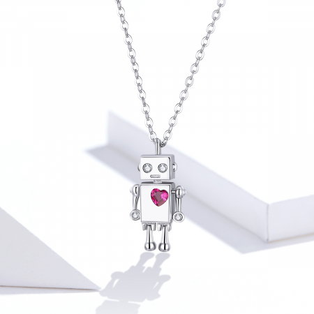 Colier argint cu robotel amorezat [8]