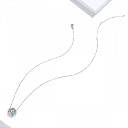 Colier argint cu scoica si copacul vietii [2]