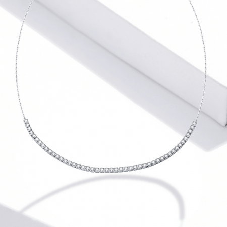 Colier argint tenis reglabil cu zirconii Shining Choker [8]