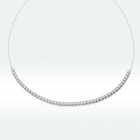 Colier argint tenis reglabil cu zirconii Shining Choker [4]