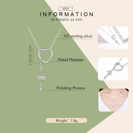Colier argint deschide-ti inima placat cu rodiu [7]