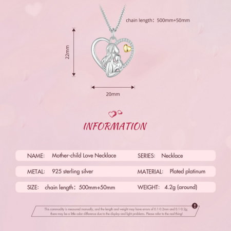 Colier argint dragoste de mama si copil [11]