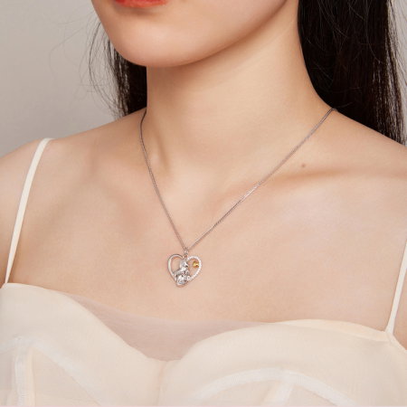Colier argint dragoste de mama si copil [9]