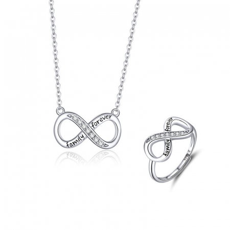 Colier argint Dragoste Infinita - family forever [9]