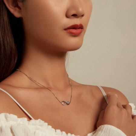 Colier argint dragoste infinita [5]