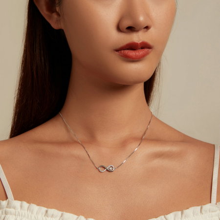 Colier argint dragoste infinita [7]